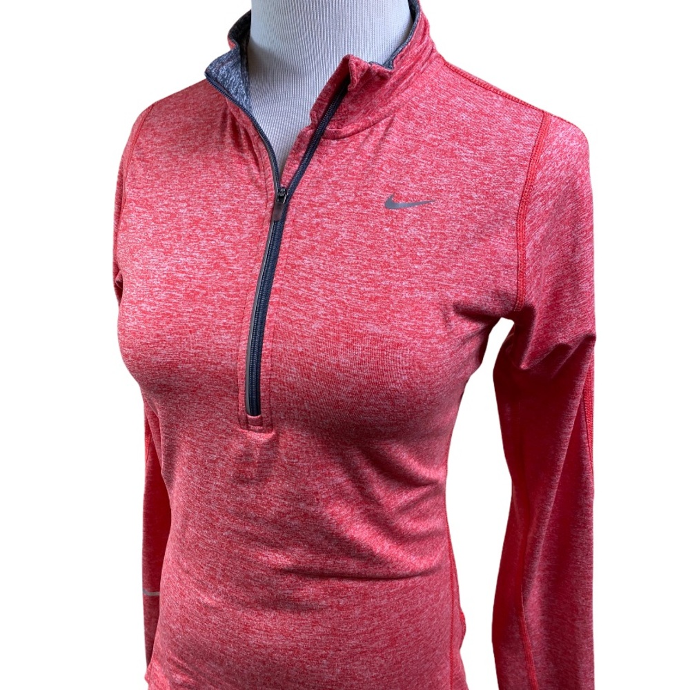 Nike Running Dri Fit 1/4 Zip Pullover Thumb holes